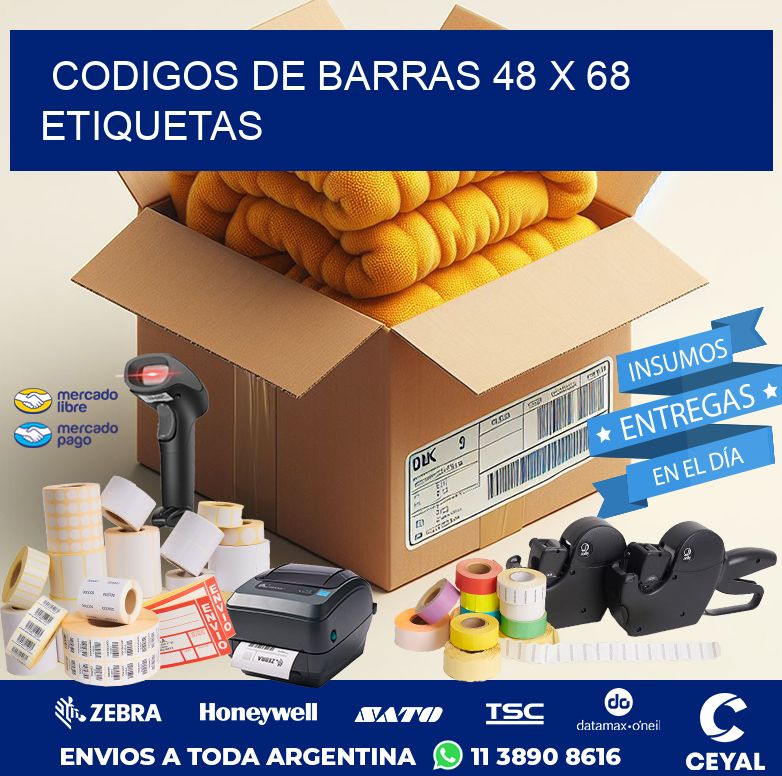 codigos de barras 48 x 68 etiquetas