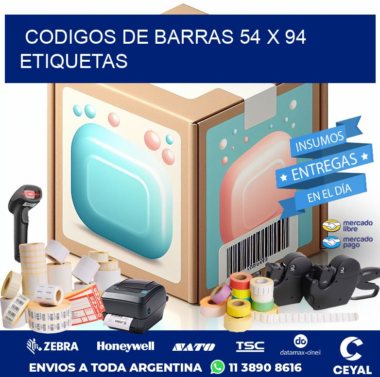 codigos de barras 54 x 94 etiquetas