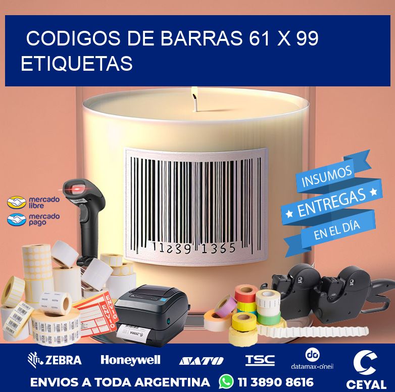 codigos de barras 61 x 99 etiquetas