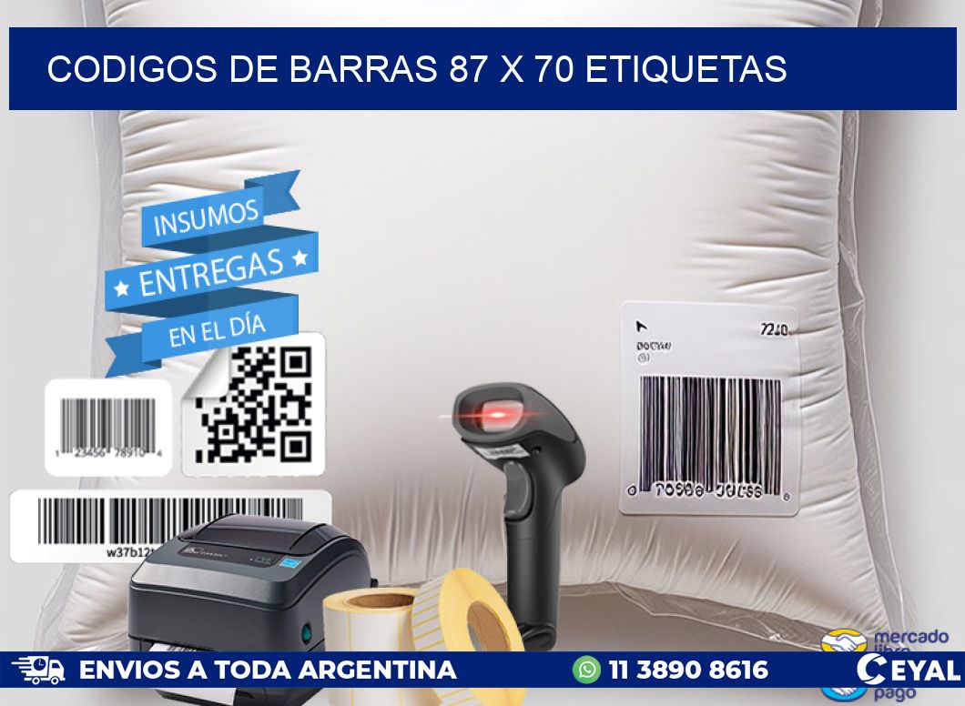 codigos de barras 87 x 70 etiquetas