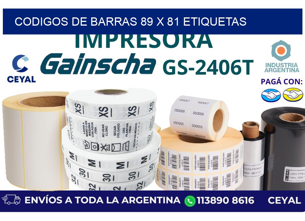 codigos de barras 89 x 81 etiquetas