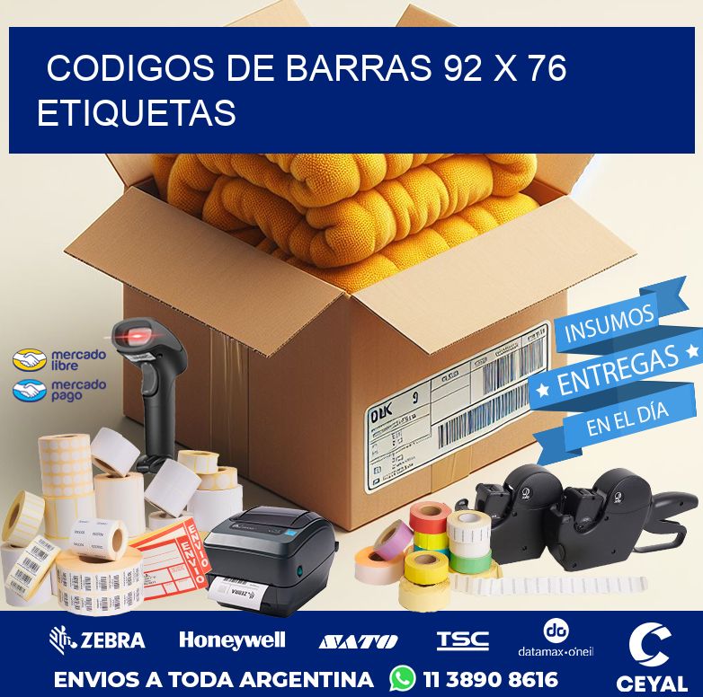codigos de barras 92 x 76 etiquetas