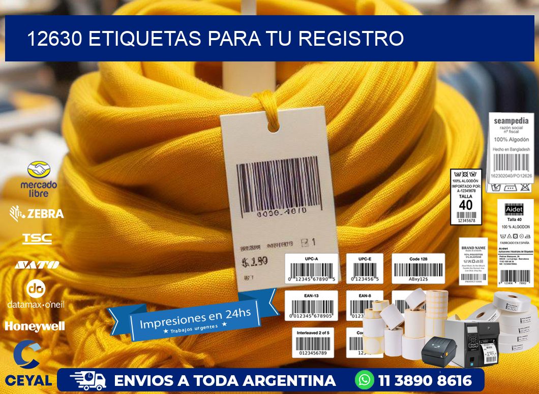 12630 etiquetas para tu registro