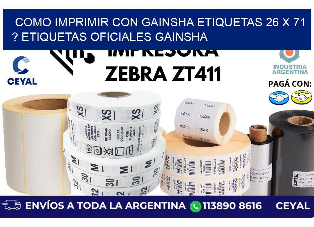 como imprimir con gainsha etiquetas 26 x 71 ? etiquetas oficiales gainsha