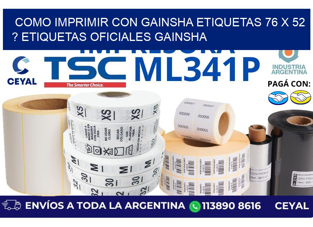 como imprimir con gainsha etiquetas 76 x 52 ? etiquetas oficiales gainsha