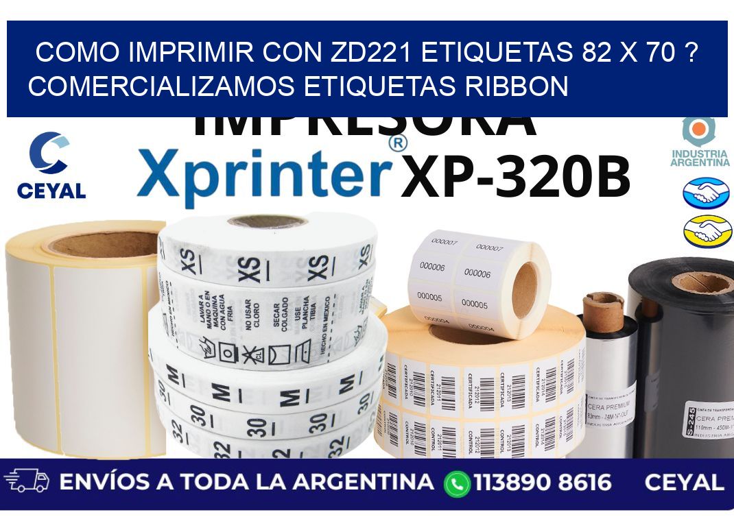 como imprimir con zd221 etiquetas 82 x 70 ? Comercializamos etiquetas ribbon