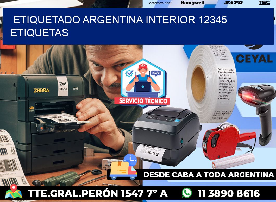 etiquetado argentina interior 12345 etiquetas