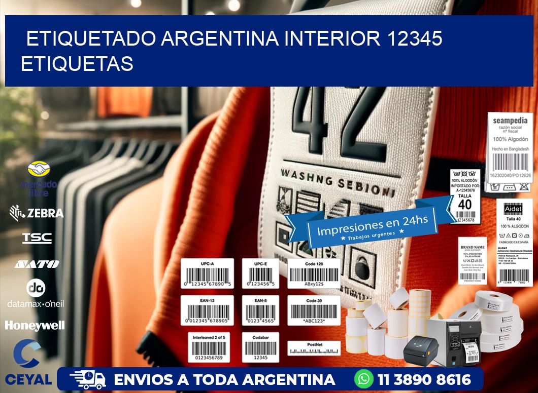 etiquetado argentina interior 12345 etiquetas