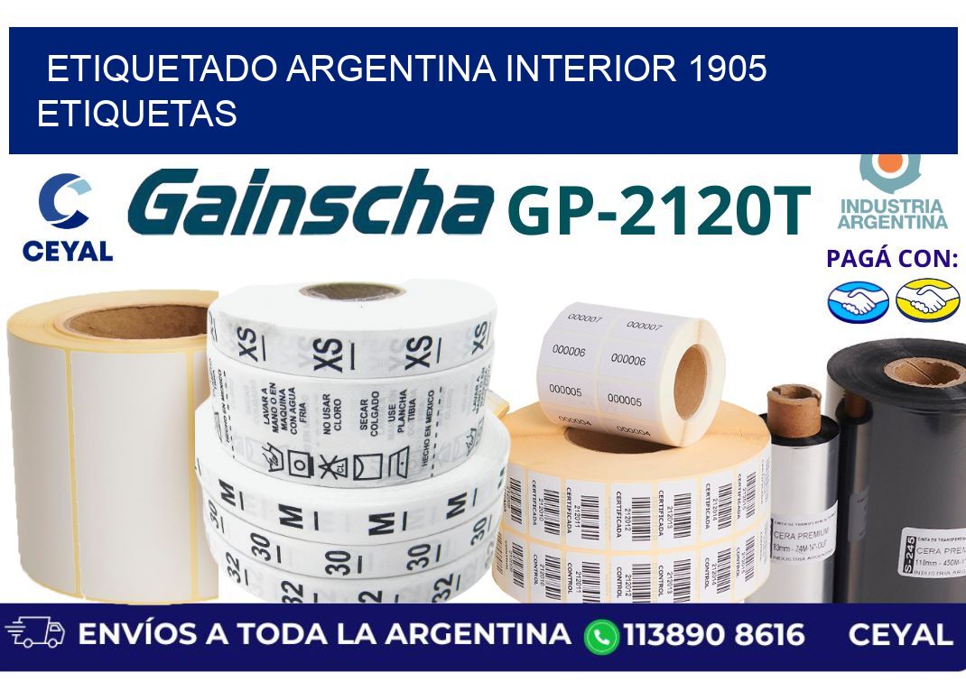 etiquetado argentina interior 1905 etiquetas