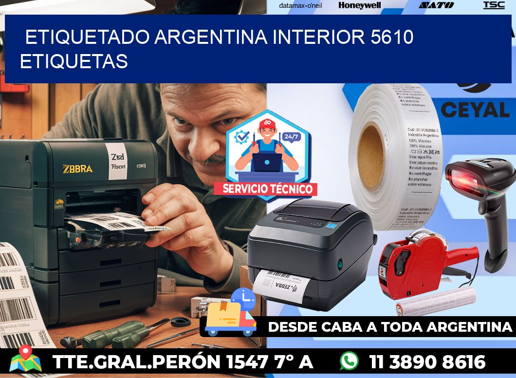 etiquetado argentina interior 5610 etiquetas