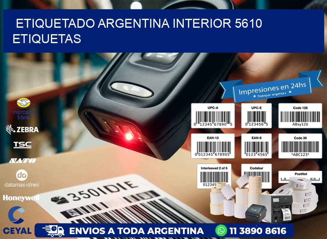 etiquetado argentina interior 5610 etiquetas