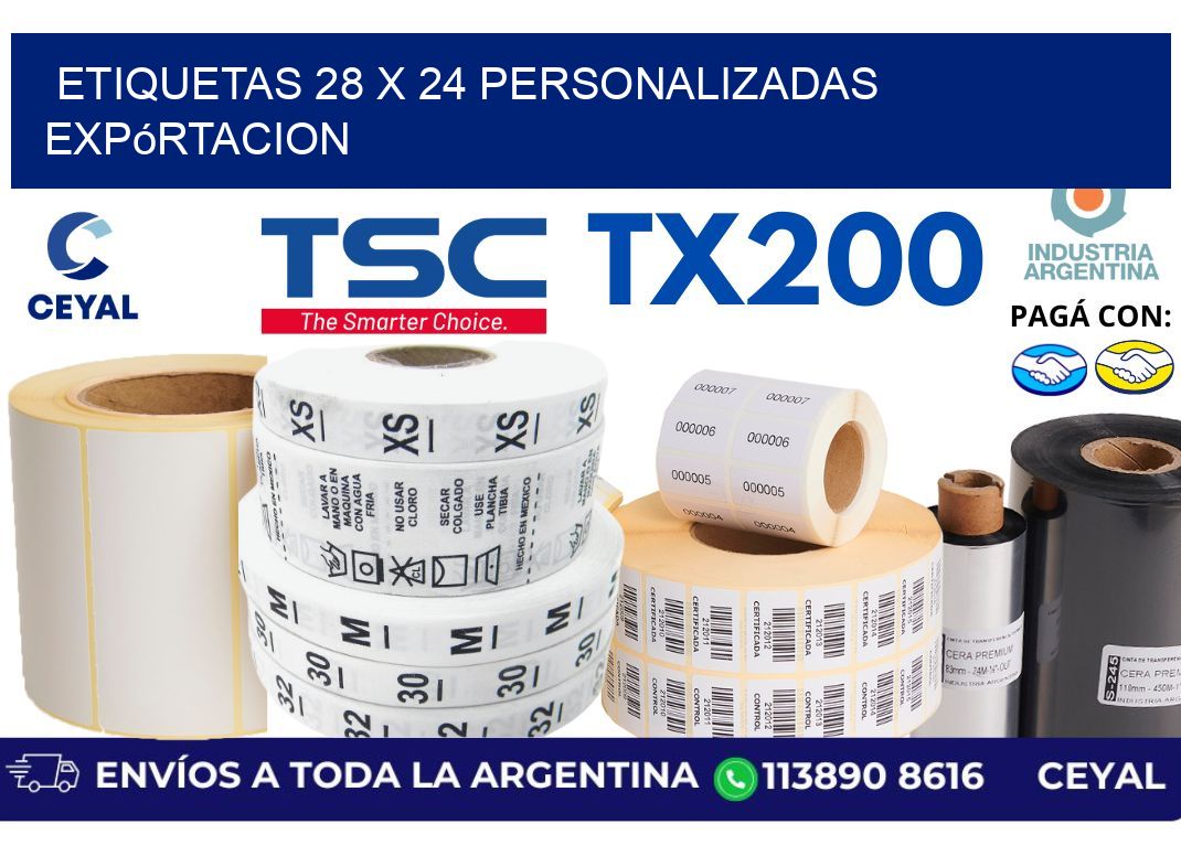 etiquetas 28 x 24 personalizadas expórtacion