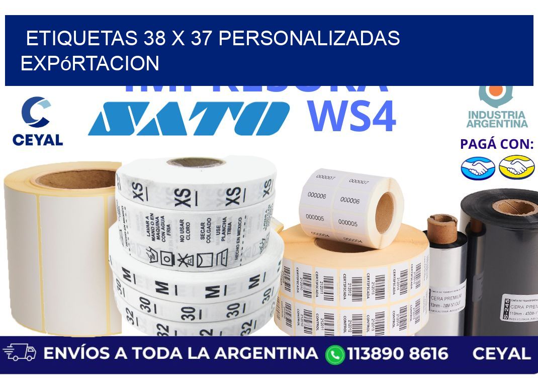 etiquetas 38 x 37 personalizadas expórtacion
