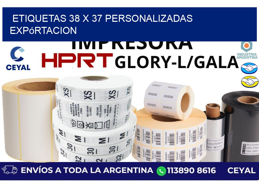 etiquetas 38 x 37 personalizadas expórtacion