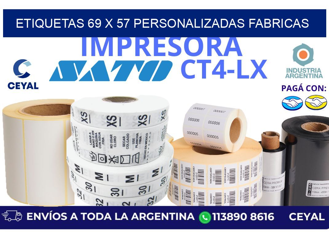 etiquetas 69 x 57 personalizadas fabricas