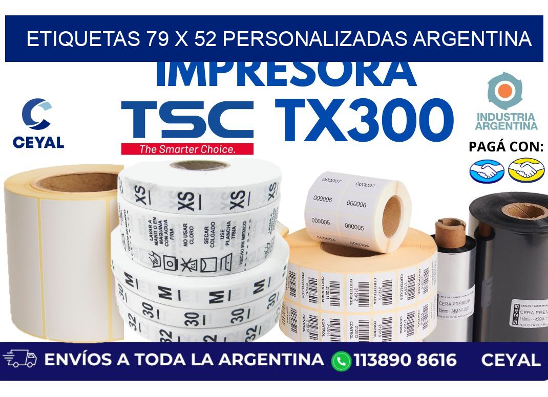 etiquetas 79 x 52 personalizadas argentina