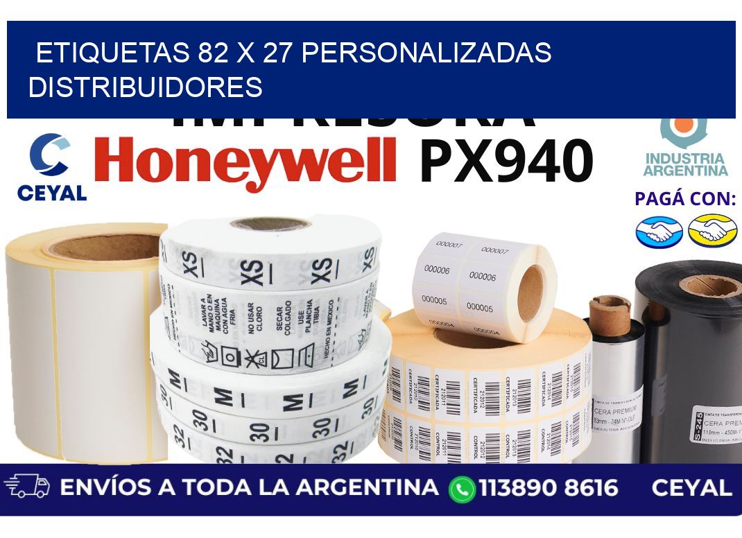 etiquetas 82 x 27 personalizadas distribuidores