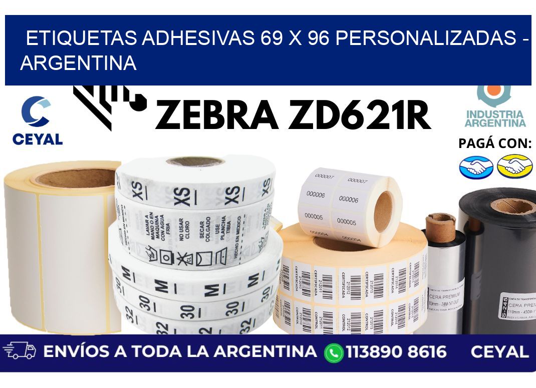 etiquetas adhesivas 69 x 96 personalizadas - Argentina