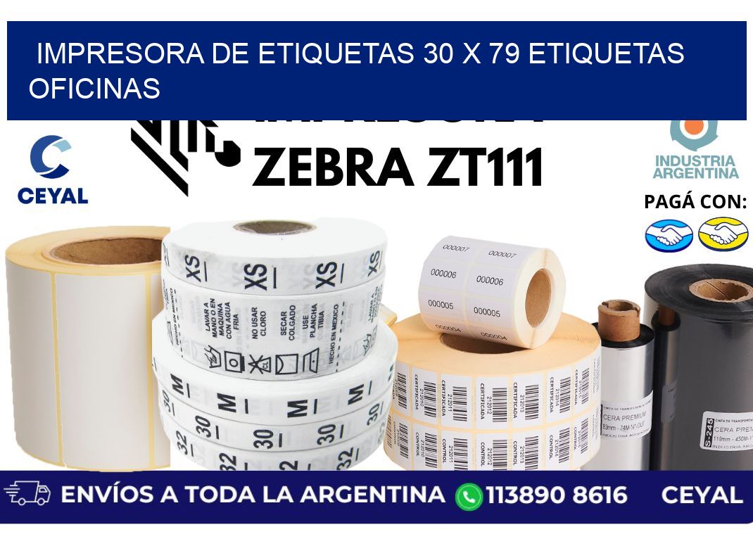impresora de etiquetas 30 x 79 etiquetas oficinas