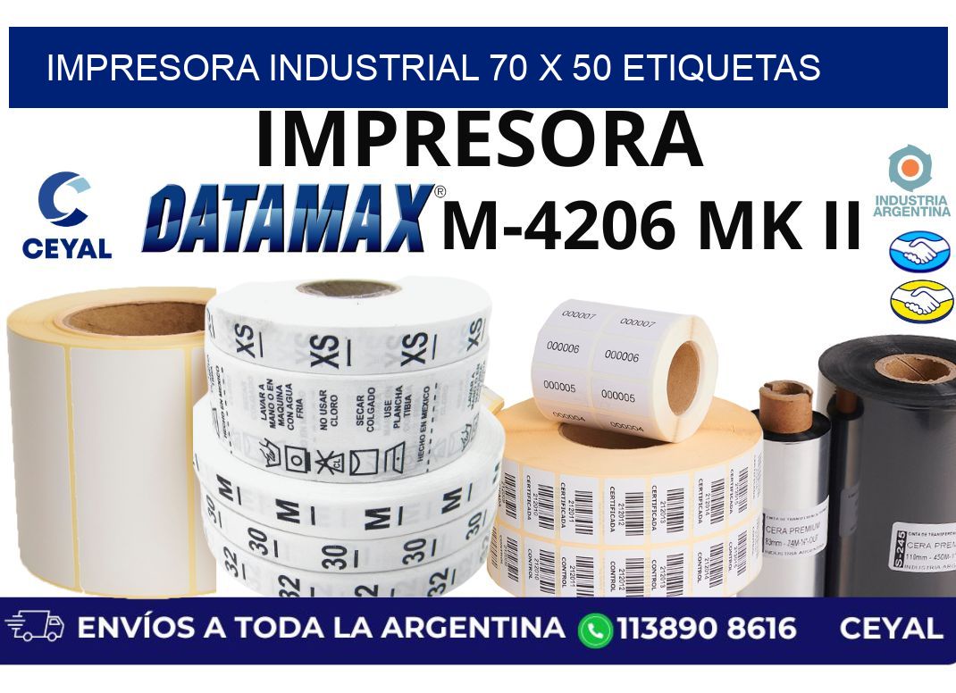 impresora industrial 70 x 50 etiquetas