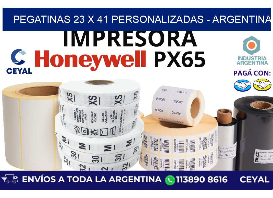 pegatinas 23 x 41 personalizadas – Argentina