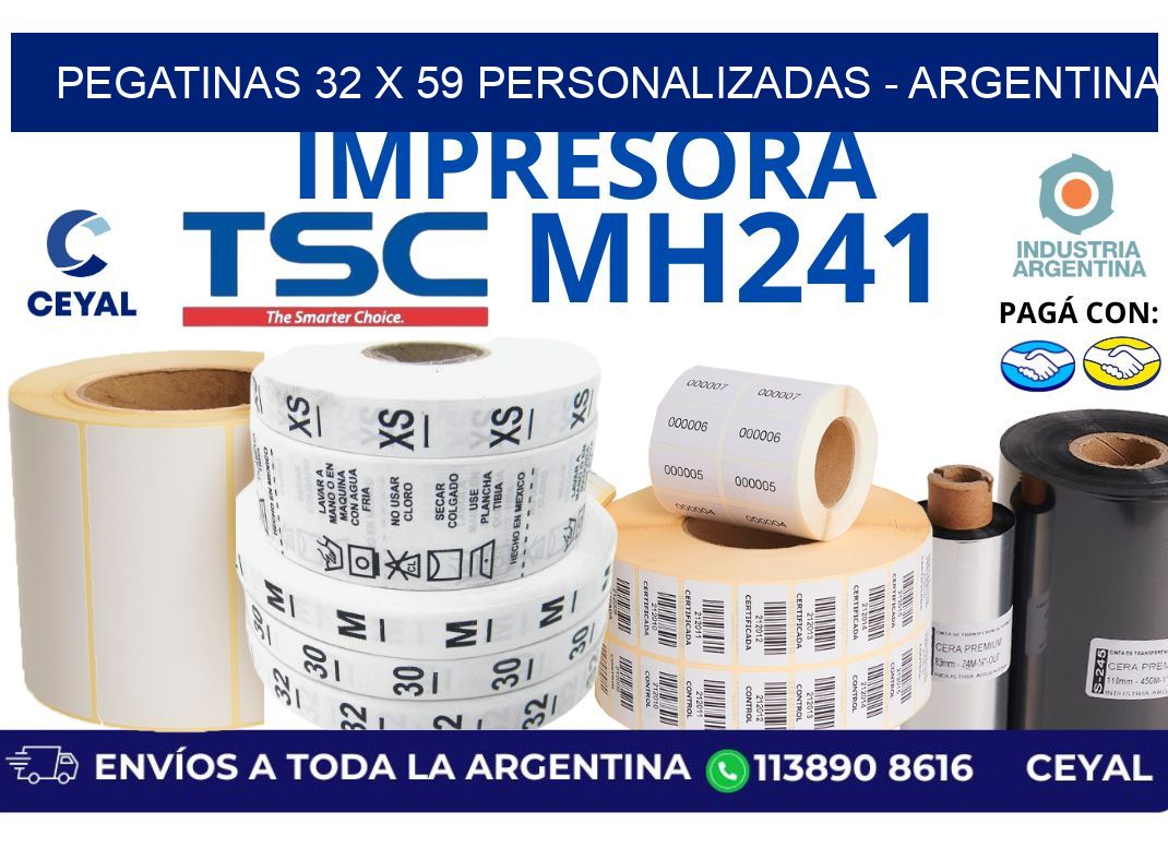 pegatinas 32 x 59 personalizadas – Argentina
