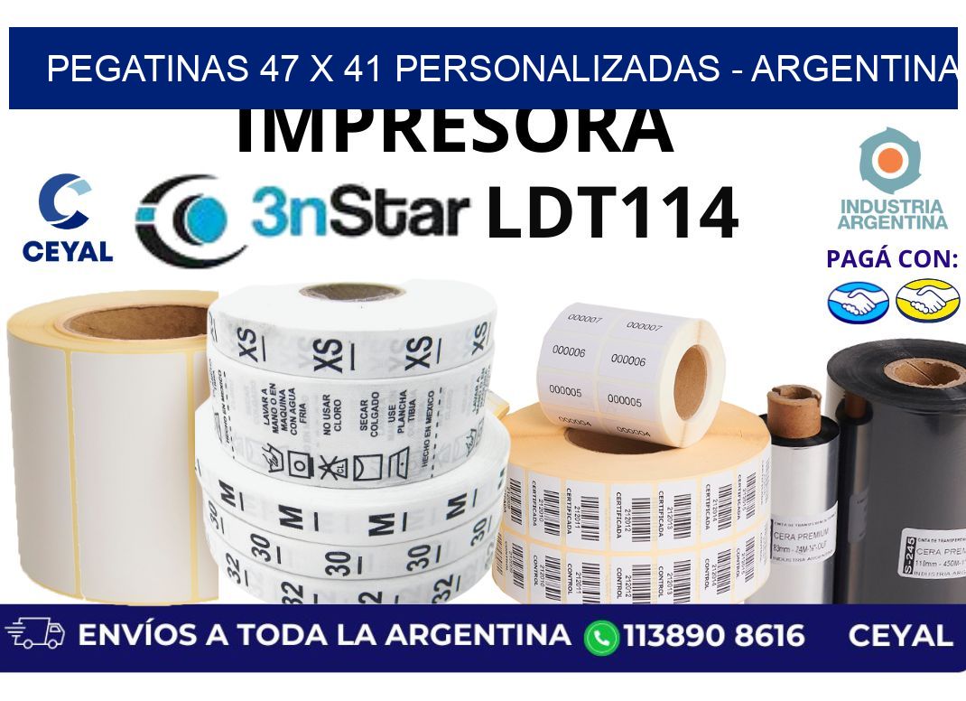 pegatinas 47 x 41 personalizadas - Argentina
