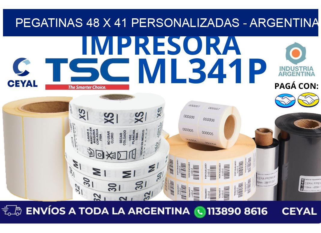 pegatinas 48 x 41 personalizadas - Argentina