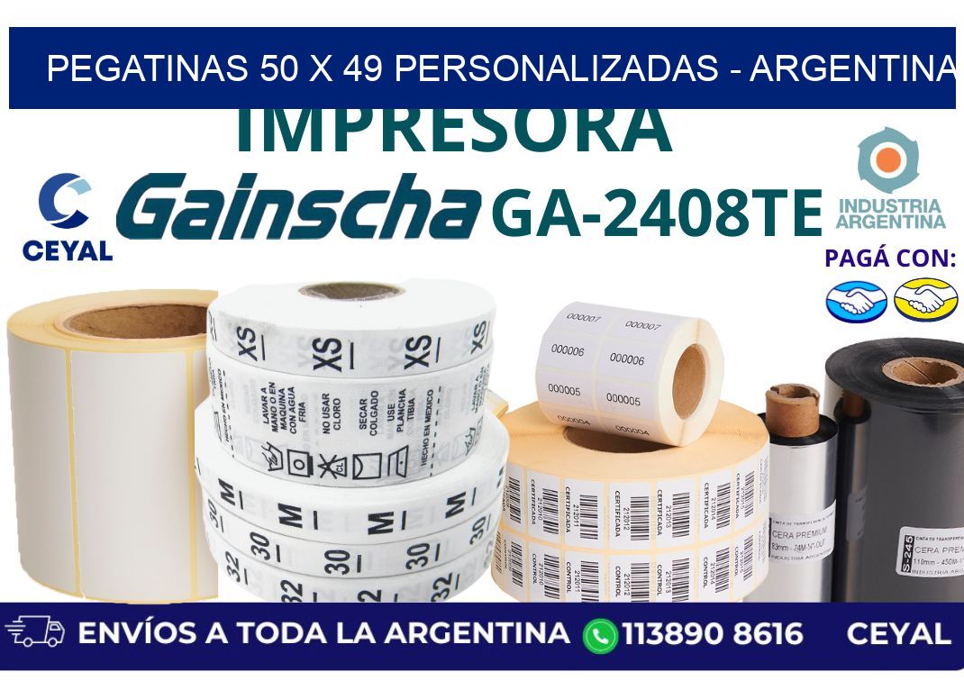 pegatinas 50 x 49 personalizadas - Argentina