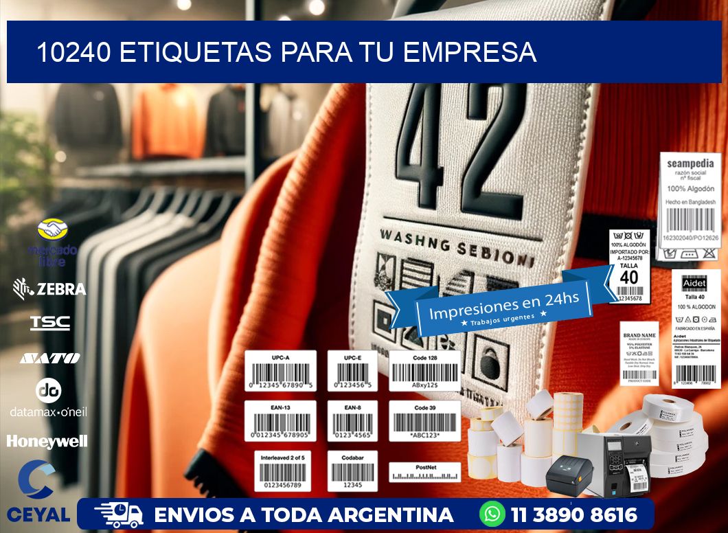 10240 etiquetas para tu empresa