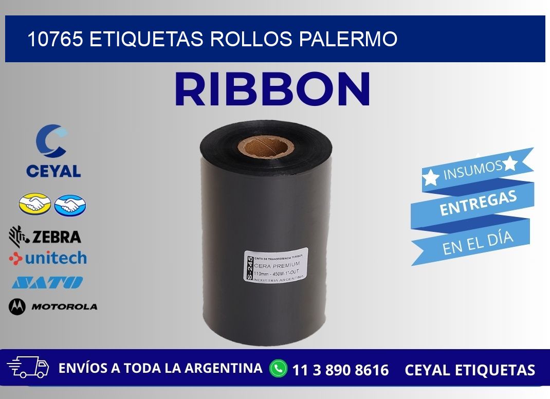 10765 etiquetas rollos PALERMO