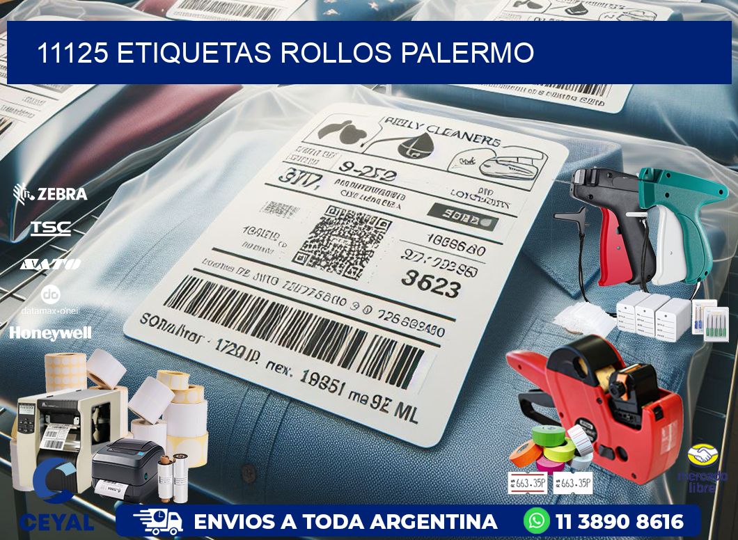 11125 etiquetas rollos PALERMO