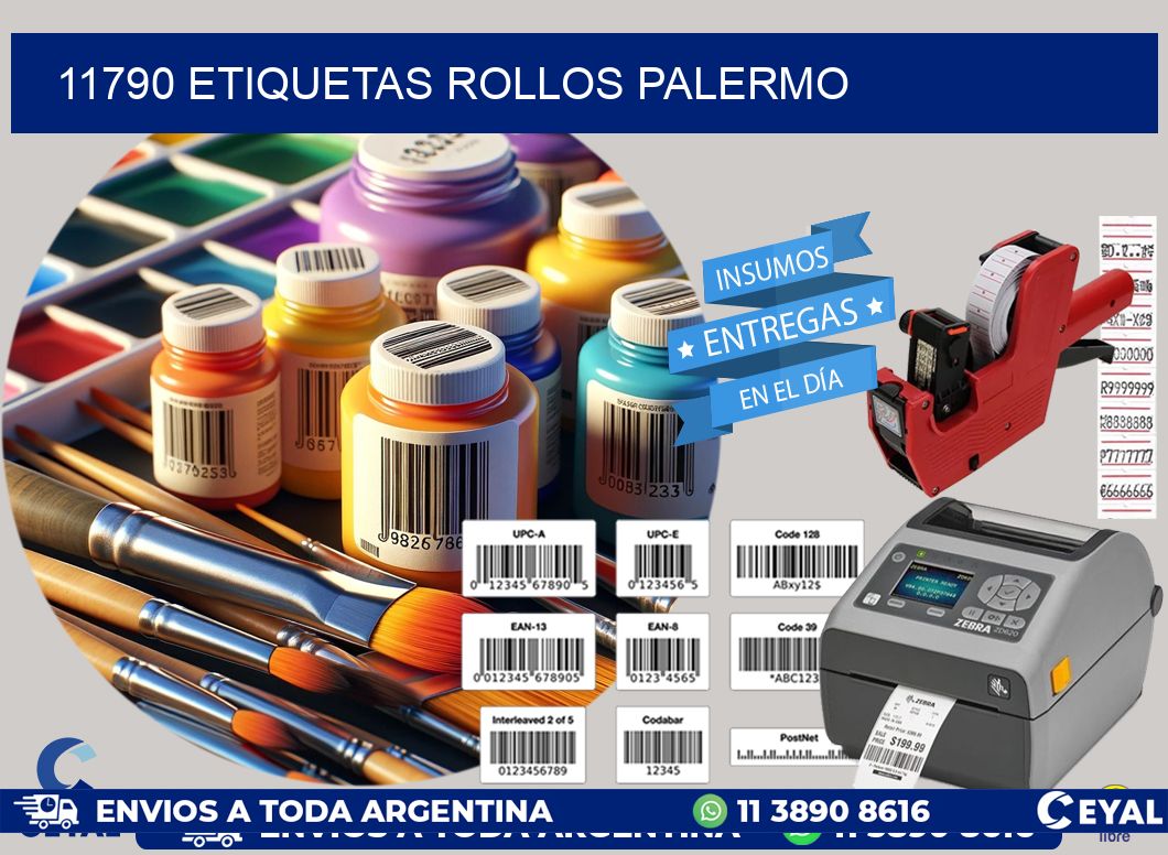 11790 etiquetas rollos PALERMO