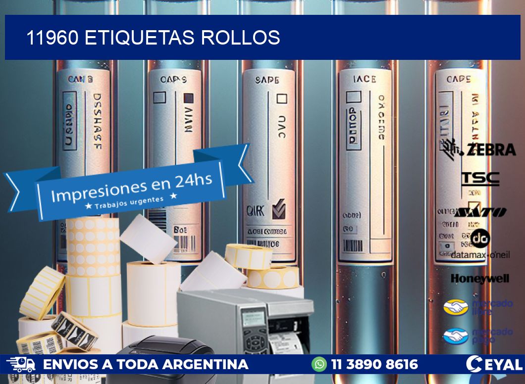 11960 etiquetas rollos