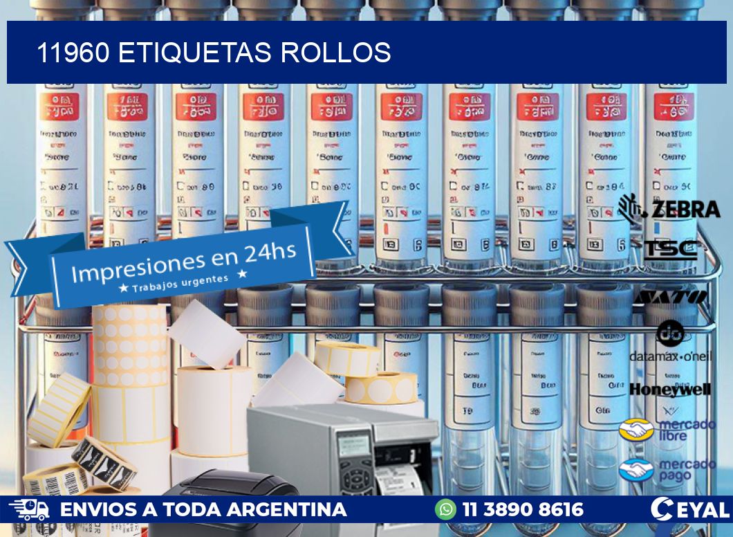 11960 etiquetas rollos