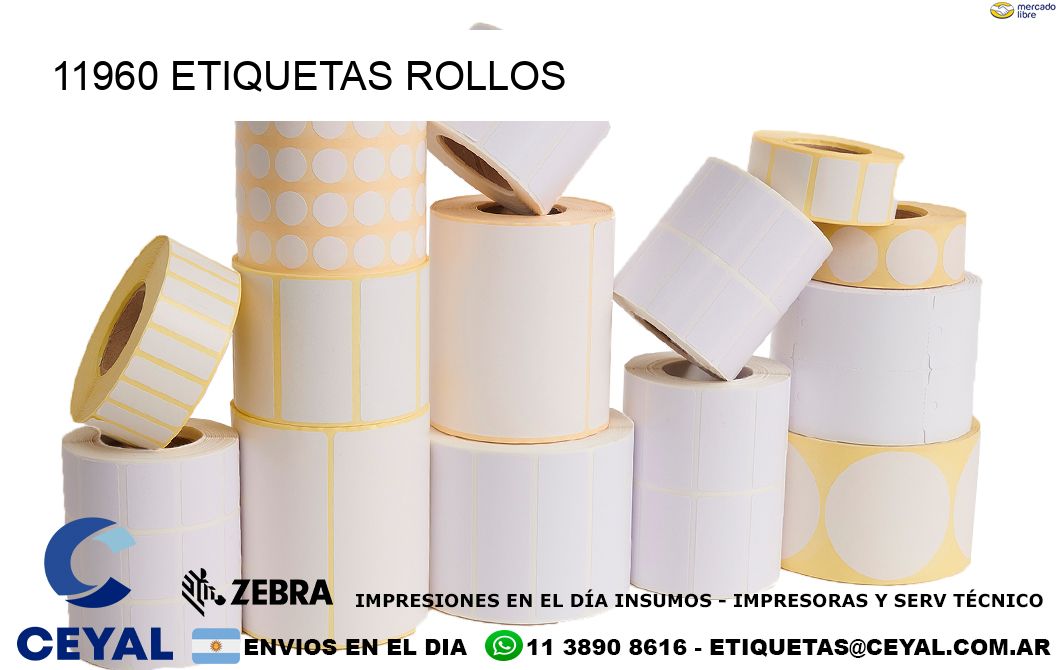 11960 etiquetas rollos