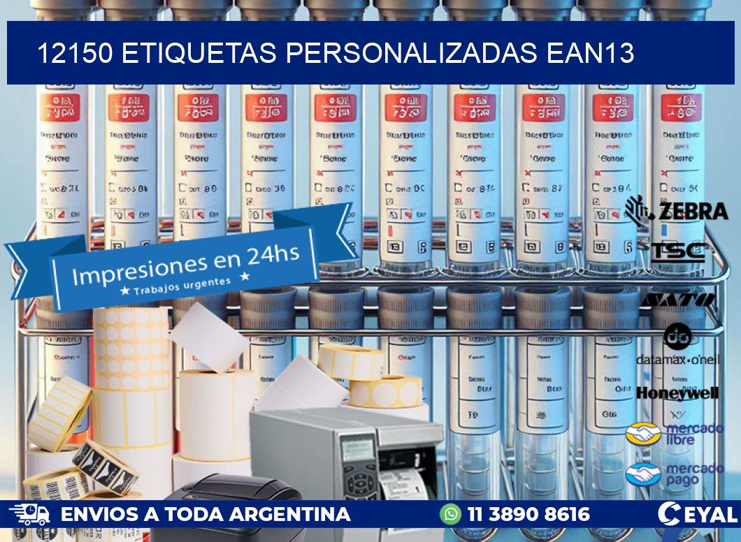 12150 Etiquetas personalizadas ean13