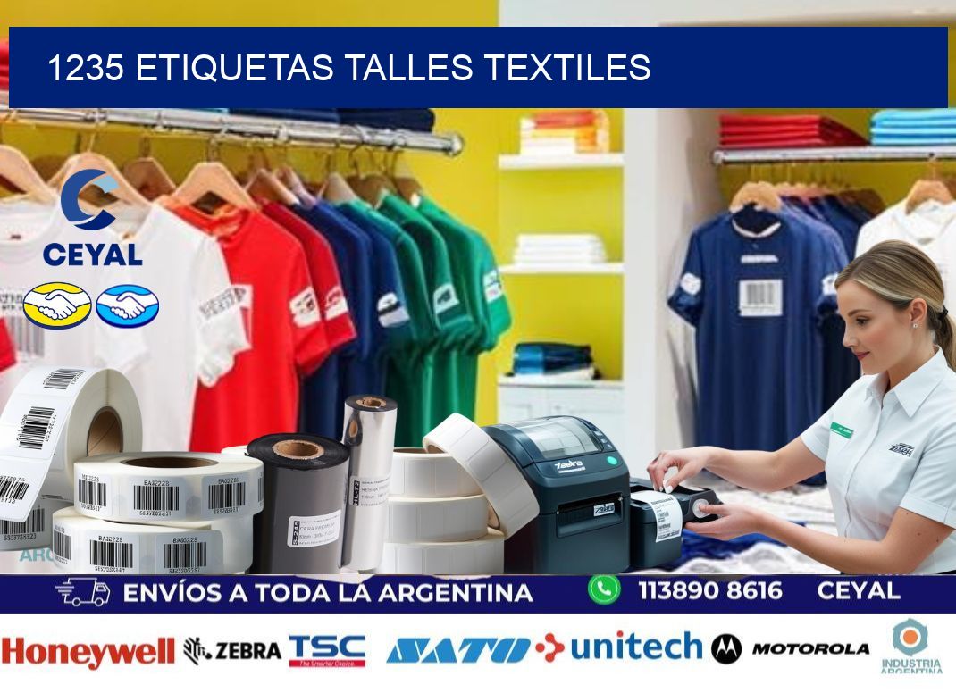 1235 ETIQUETAS TALLES TEXTILES