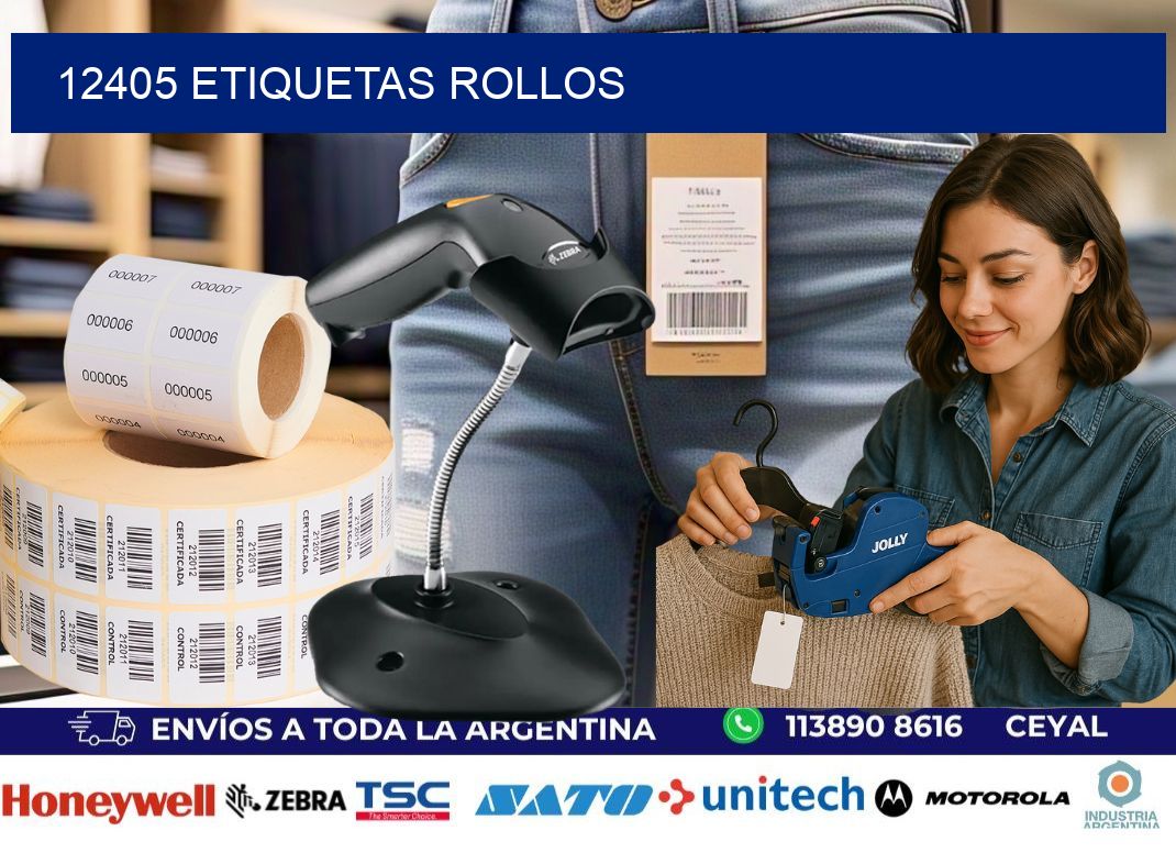 12405 etiquetas rollos
