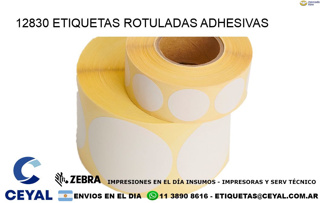 12830 etiquetas rotuladas adhesivas