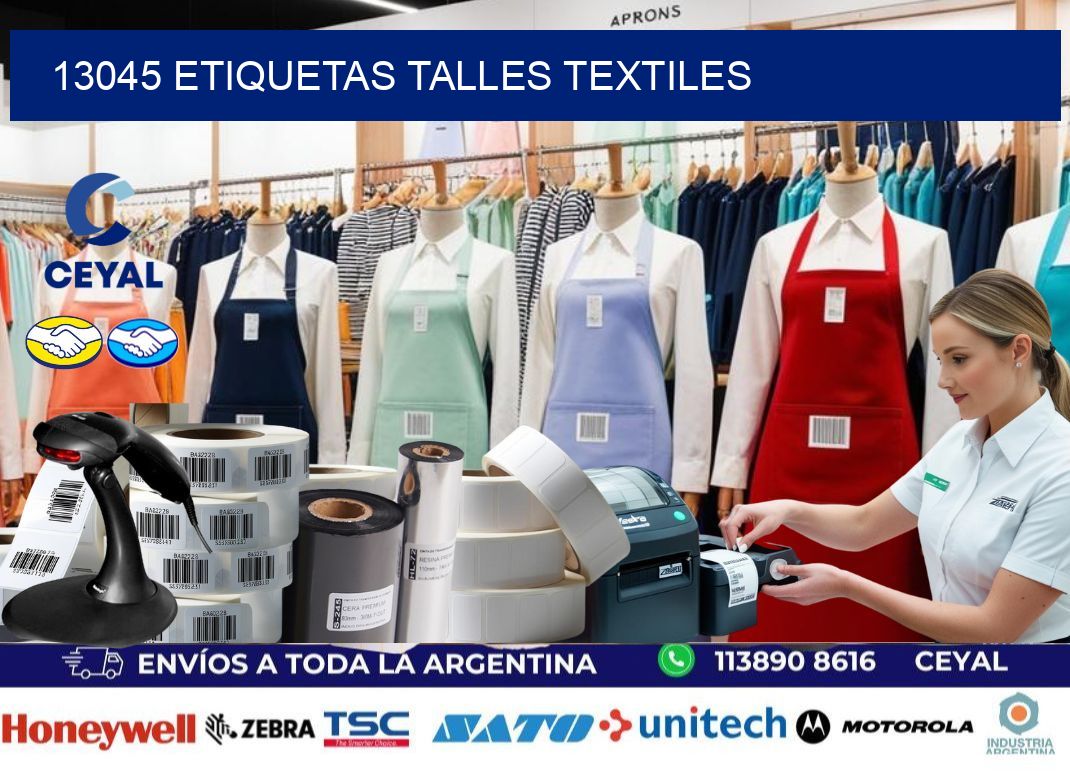 13045 ETIQUETAS TALLES TEXTILES