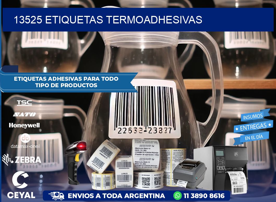 13525 etiquetas termoadhesivas