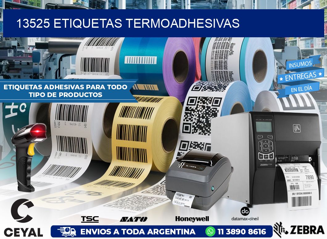 13525 etiquetas termoadhesivas