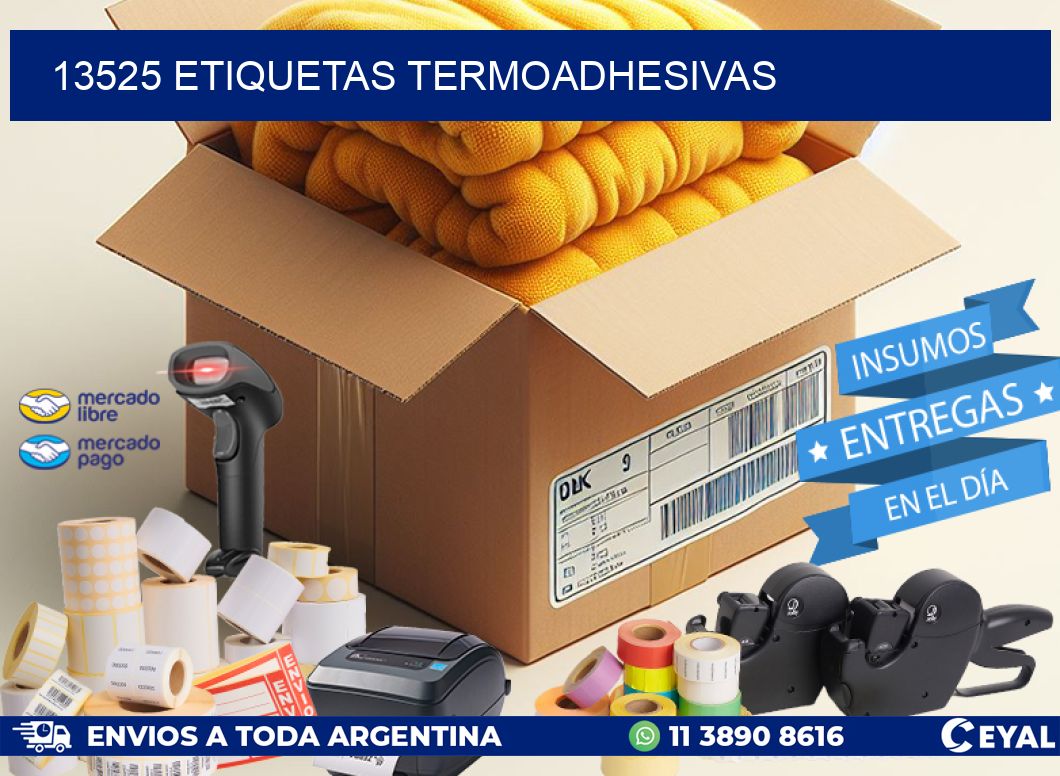 13525 etiquetas termoadhesivas