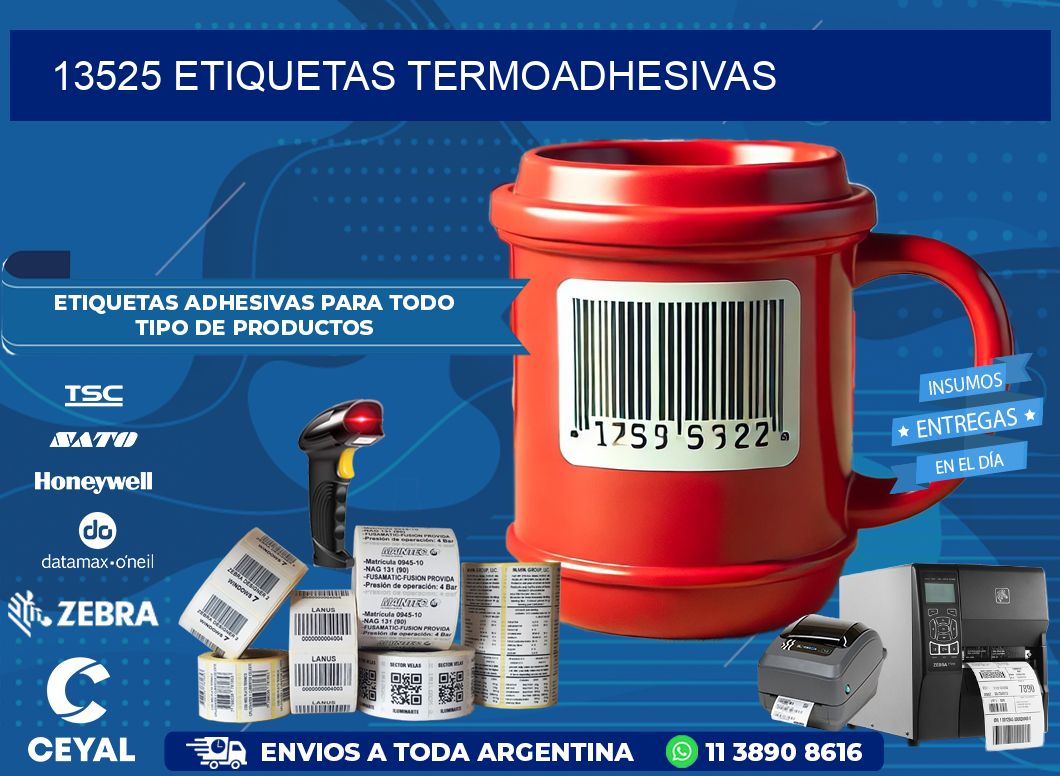 13525 etiquetas termoadhesivas