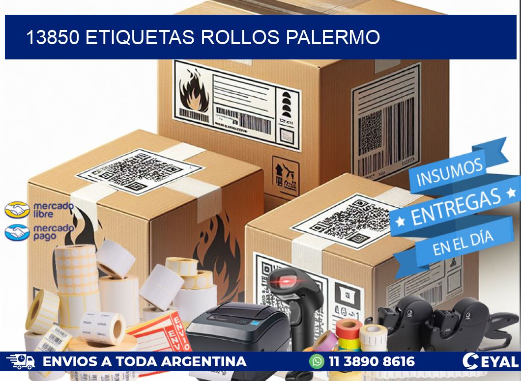 13850 etiquetas rollos PALERMO