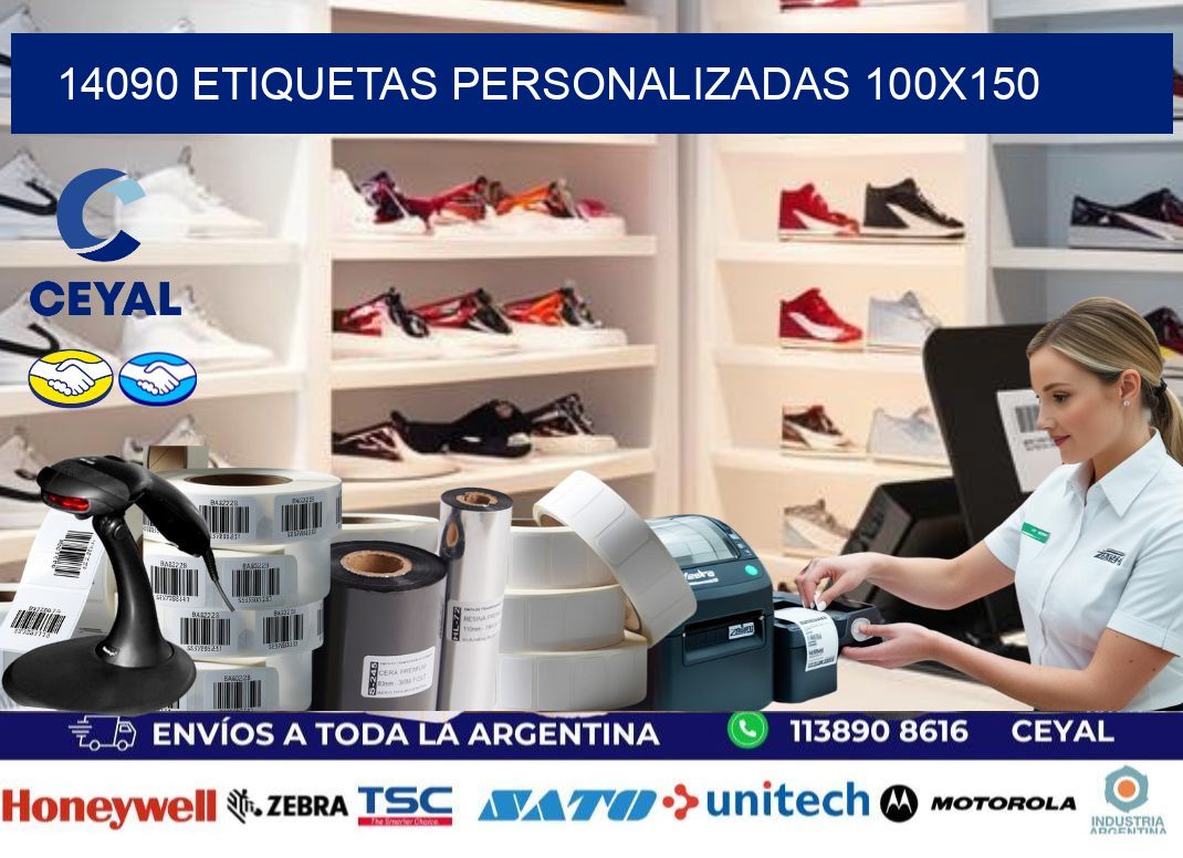 14090 Etiquetas personalizadas 100×150