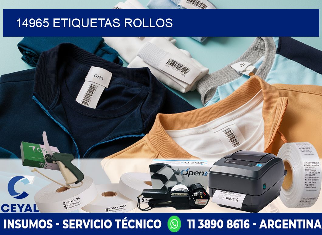 14965 etiquetas rollos