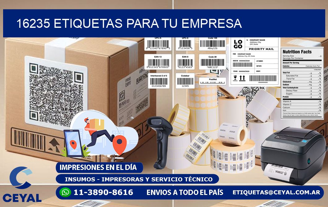 16235 etiquetas para tu empresa