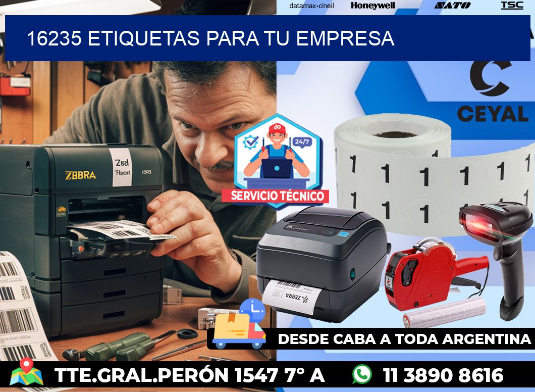 16235 etiquetas para tu empresa